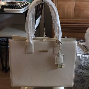 Joy & Iman Genuine Leather Hollywood Glamour Tote